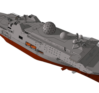 精细船只军事模型军舰 航母 潜水艇 (23)